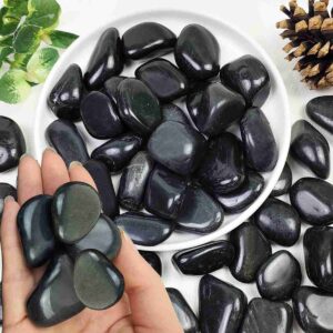 Black Polished Pebbles